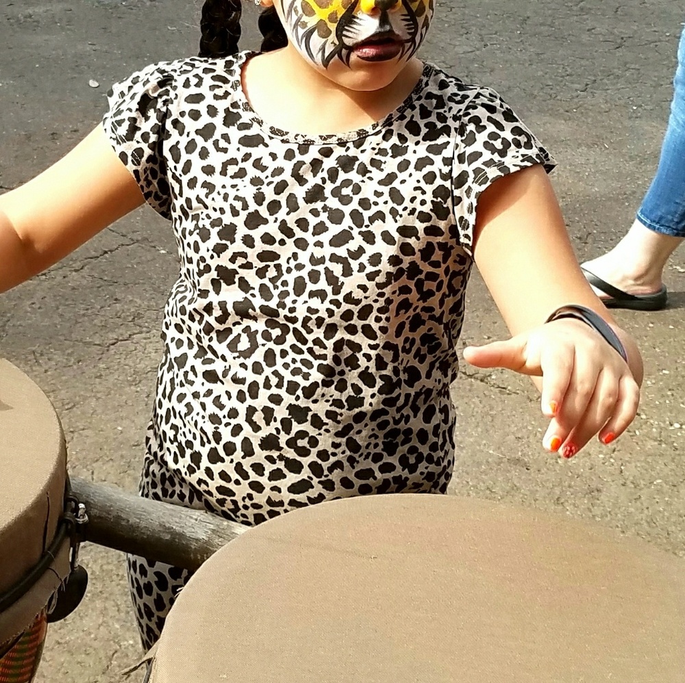 Cheetah print top for girls size 6